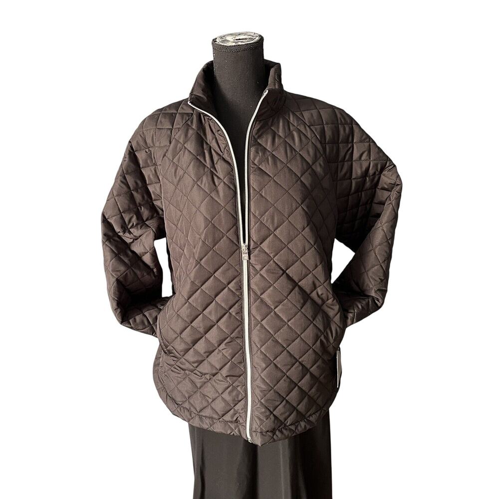 Marc New York Lightweight quilted Black jacket Size M NWT